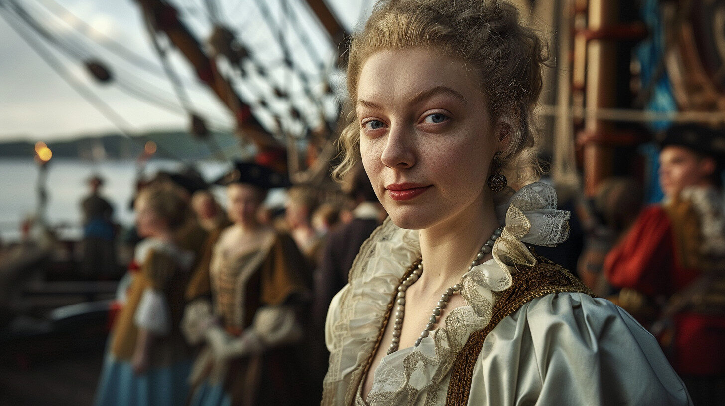 Cecilia Vasa, princess of Sweden, engaged in piracy