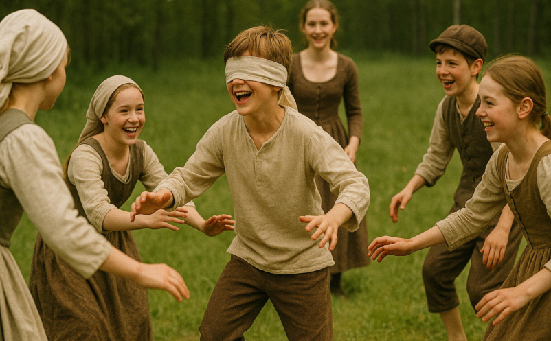 17th century children playing