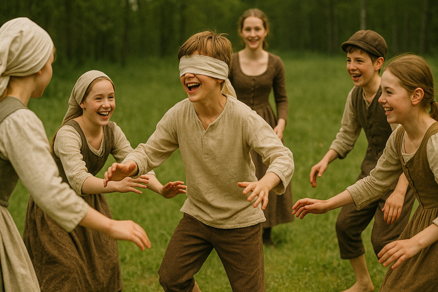 17th century children playing