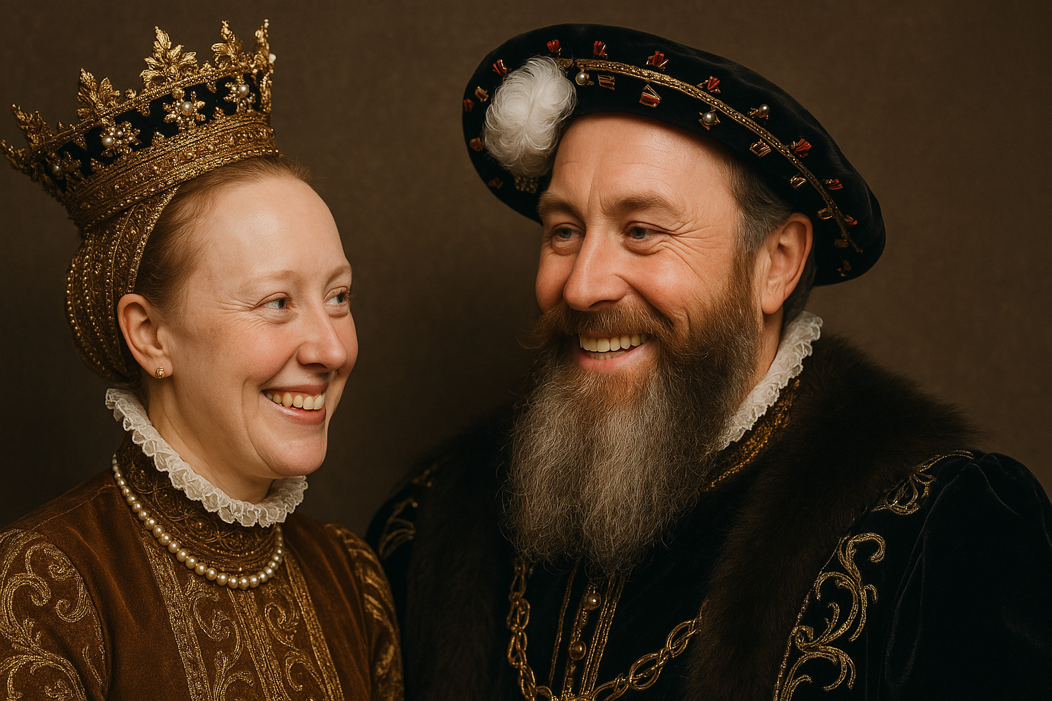 Gustav Vasa och hans andra hustru, Margareta Leijonhufvud